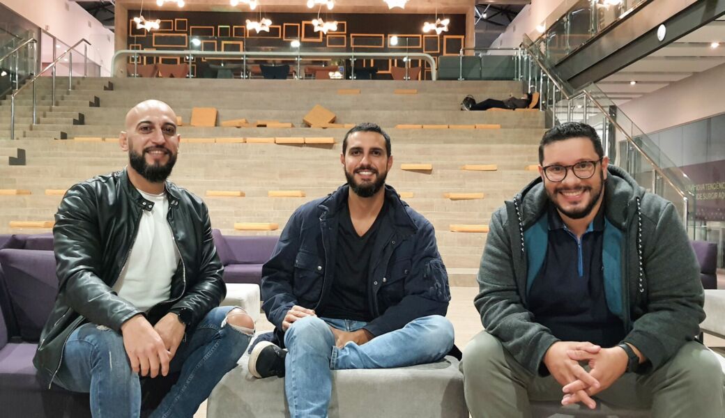 Jose Gutiérrez , Victor Navarrete e Sulivan Santiago, sócios da Lincon